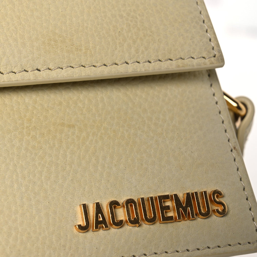 Grained Calfskin Le Grand Bambino Light Yellow