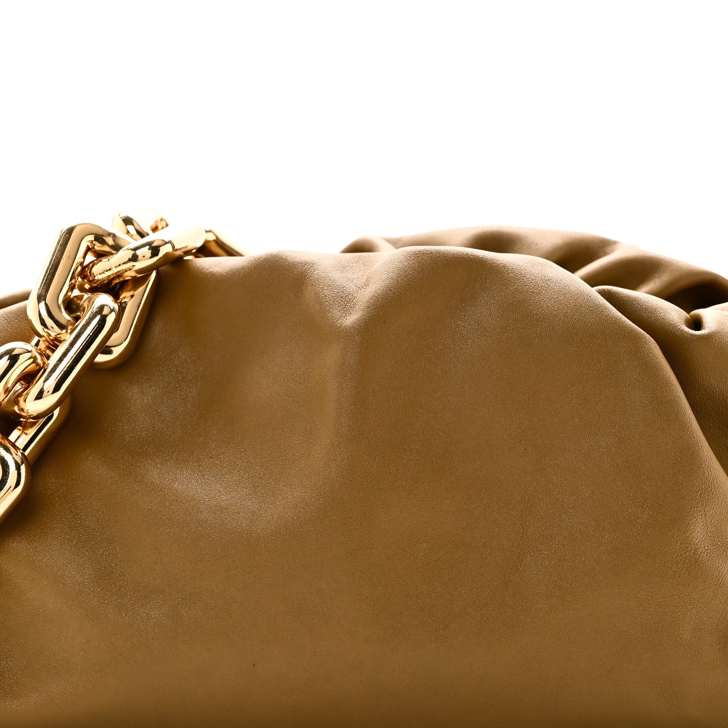 Calfskin The Pouch Chain Moutarde