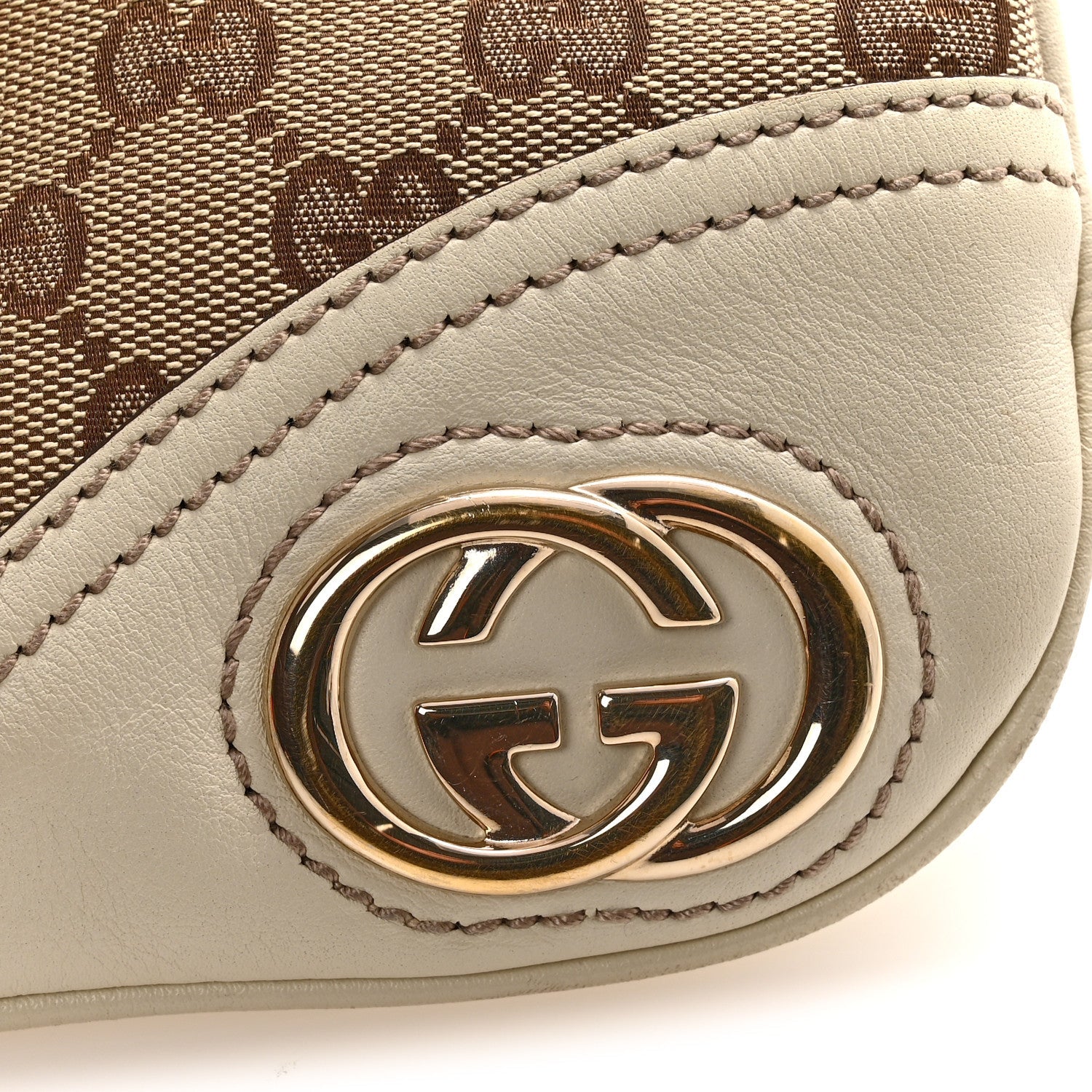 Monogram Medium New Britt Hobo Off White