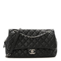 Caviar Quilted Jumbo Easy Flap Black
