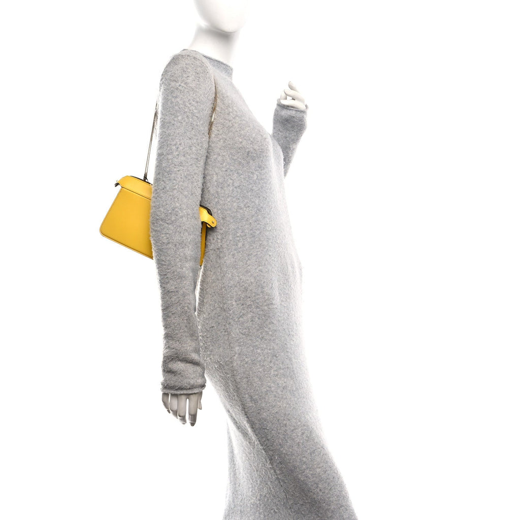 Nappa Small Peekaboo I SEE U East West Chain Satchel Limone