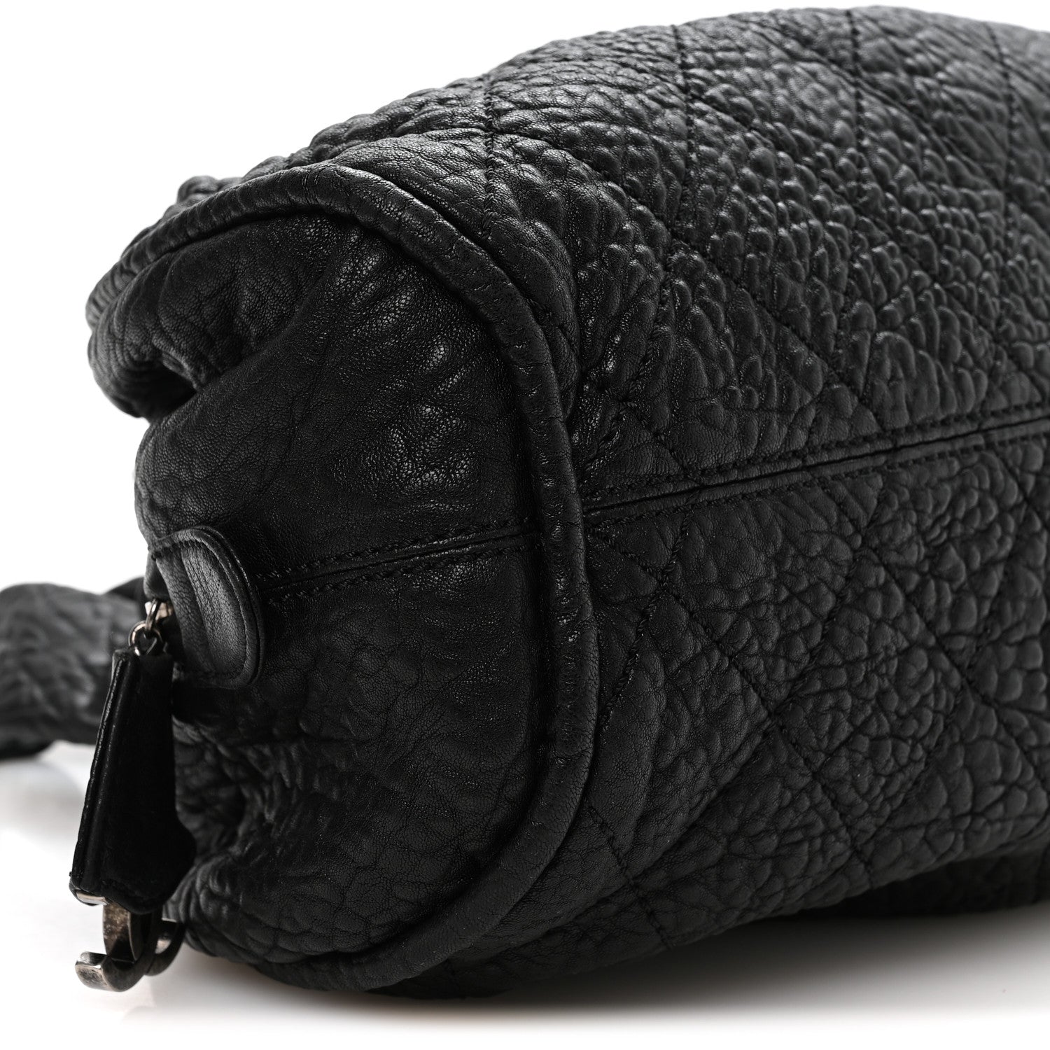 Distressed Lambskin Le Marais Bowler Black