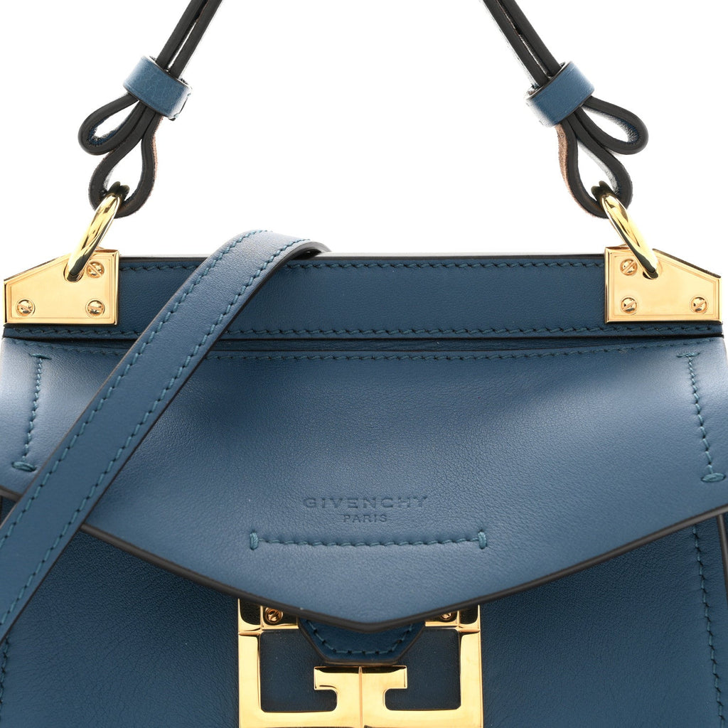 Calfskin Mini Mystic Shoulder Bag Navy