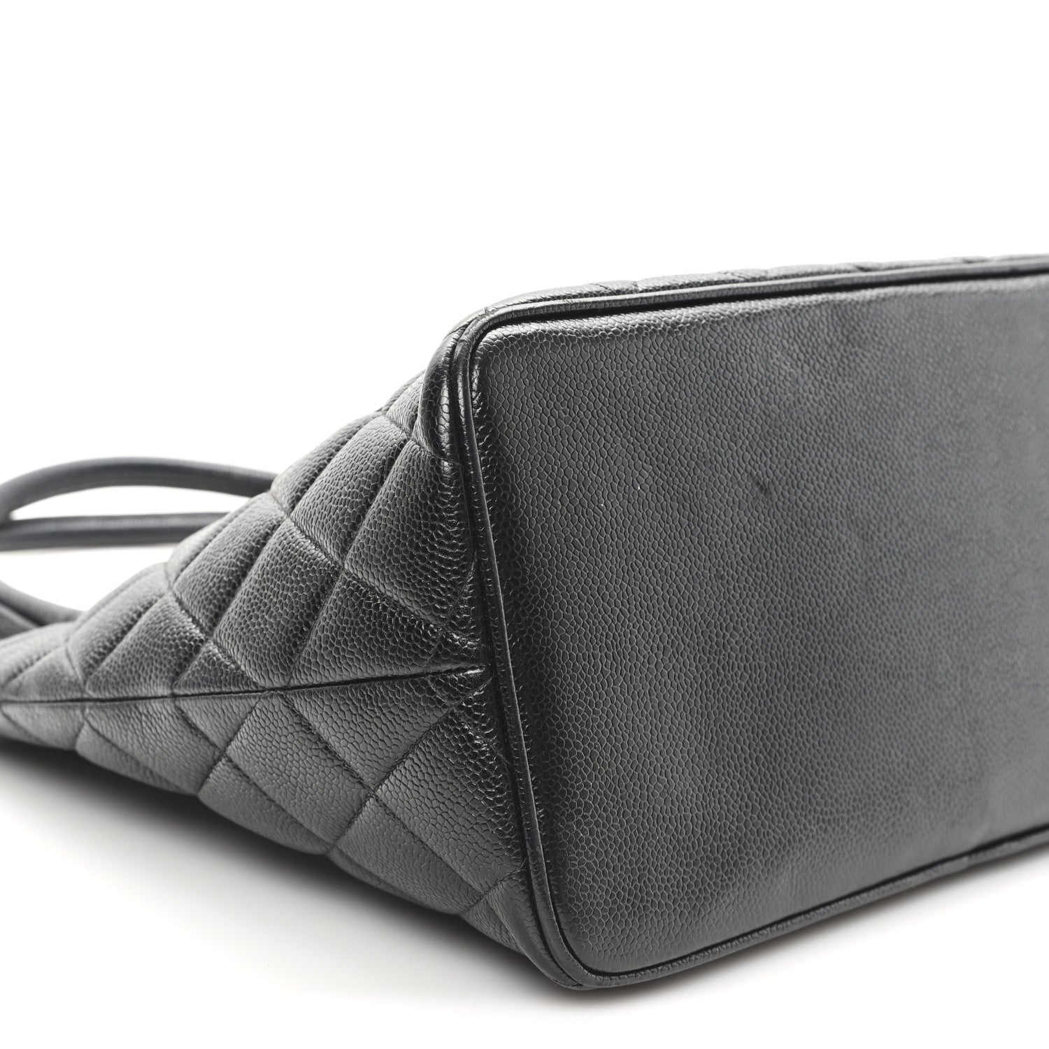 Caviar Quilted Medallion Tote Black