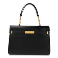 Smooth Calfskin Manhattan Top Handle Black