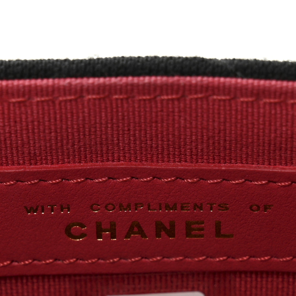 Jersey Quilted Micro Mini Flap Black