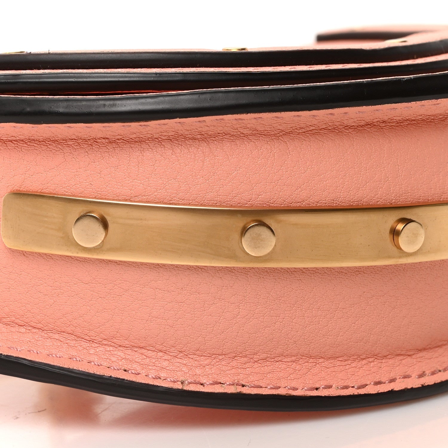 Calfskin Small Nile Bracelet Minaudiere Bag Ideal Blush