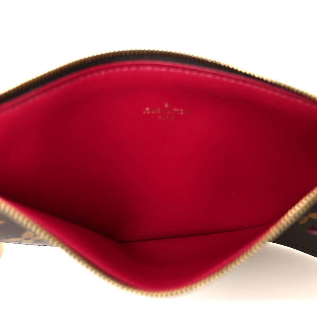 Monogram Pochette Felicie Chain Wallet Fuchsia