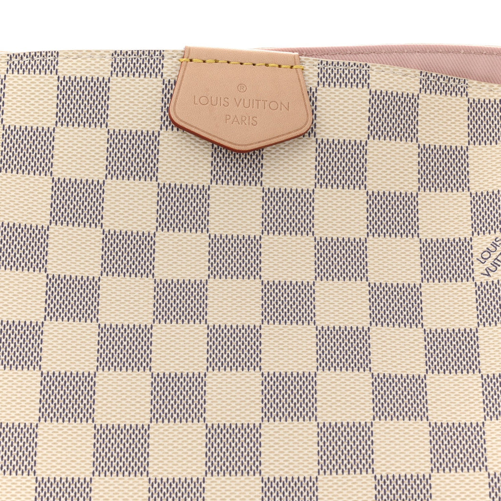 Damier Azur Graceful PM Rose Ballerine