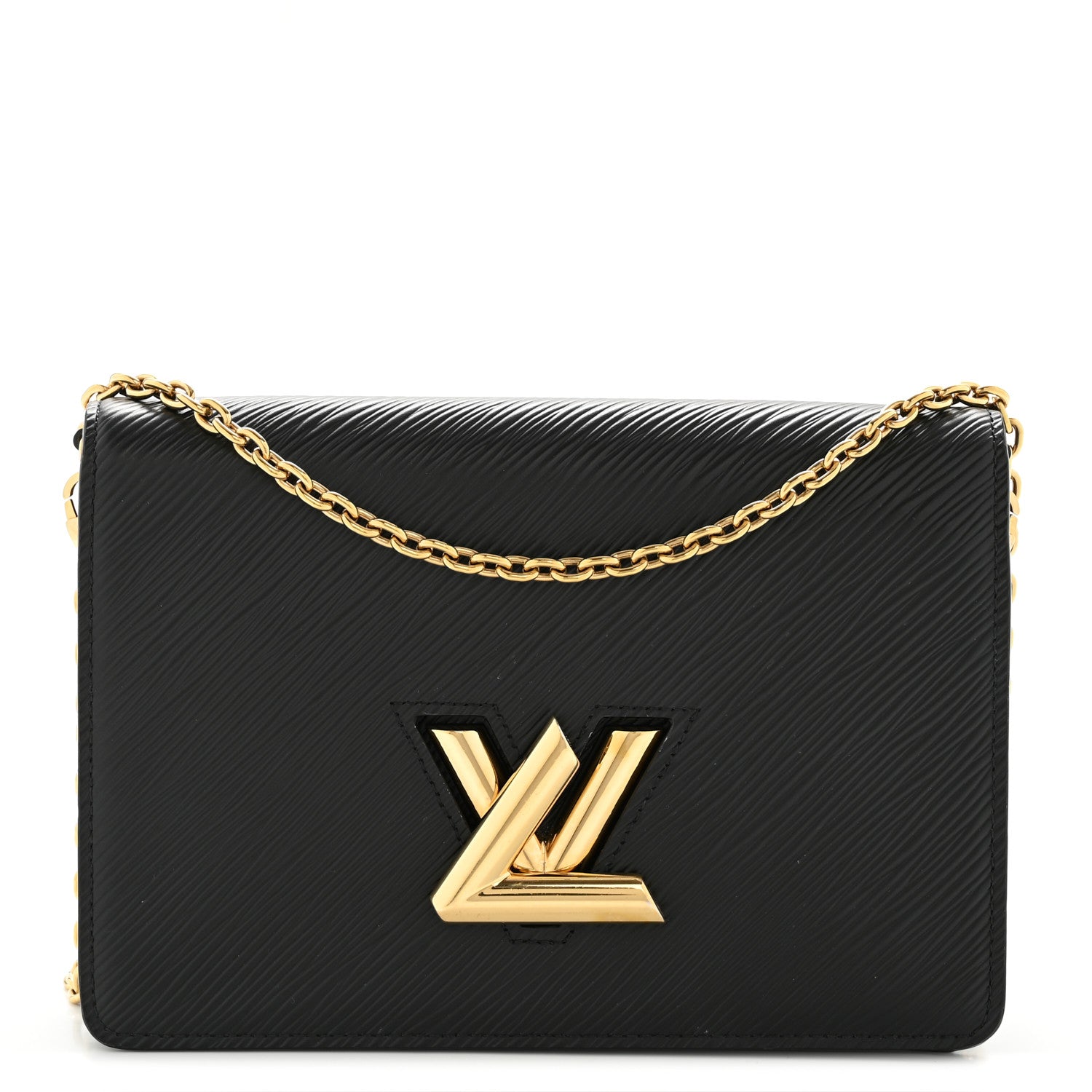 Epi Twist Belt Chain Wallet Black