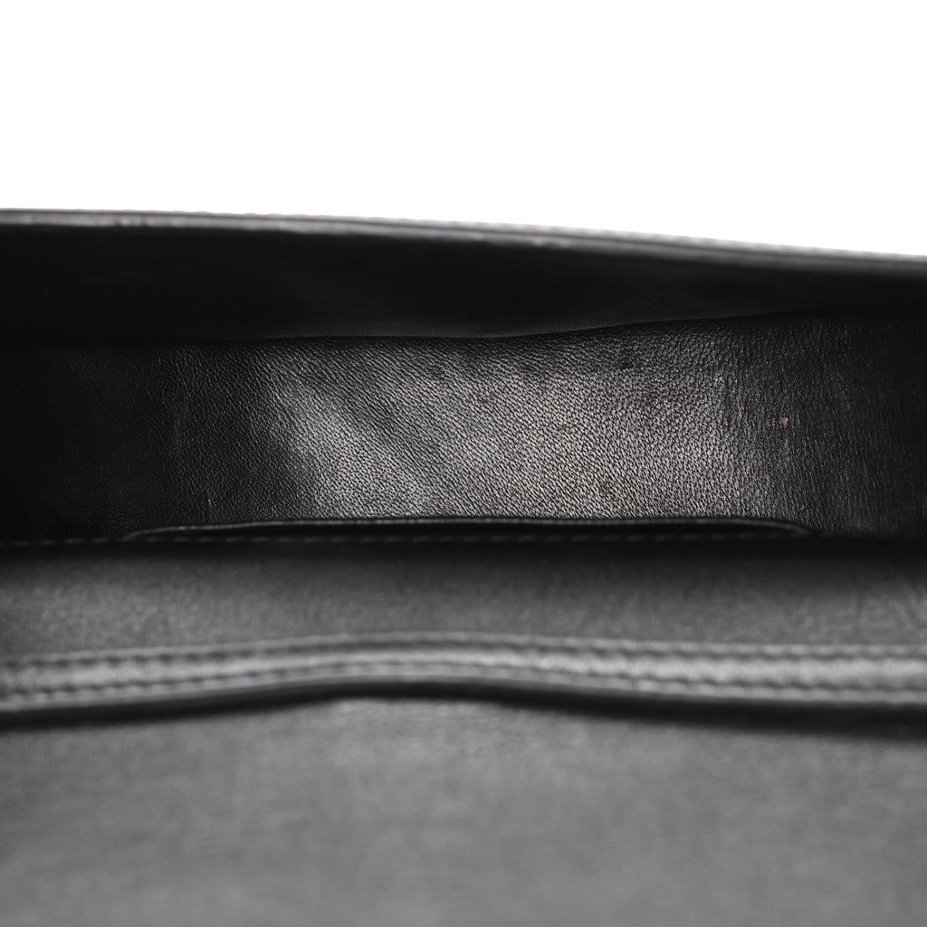 Calfskin Small Nile Bracelet Minaudiere Bag Black