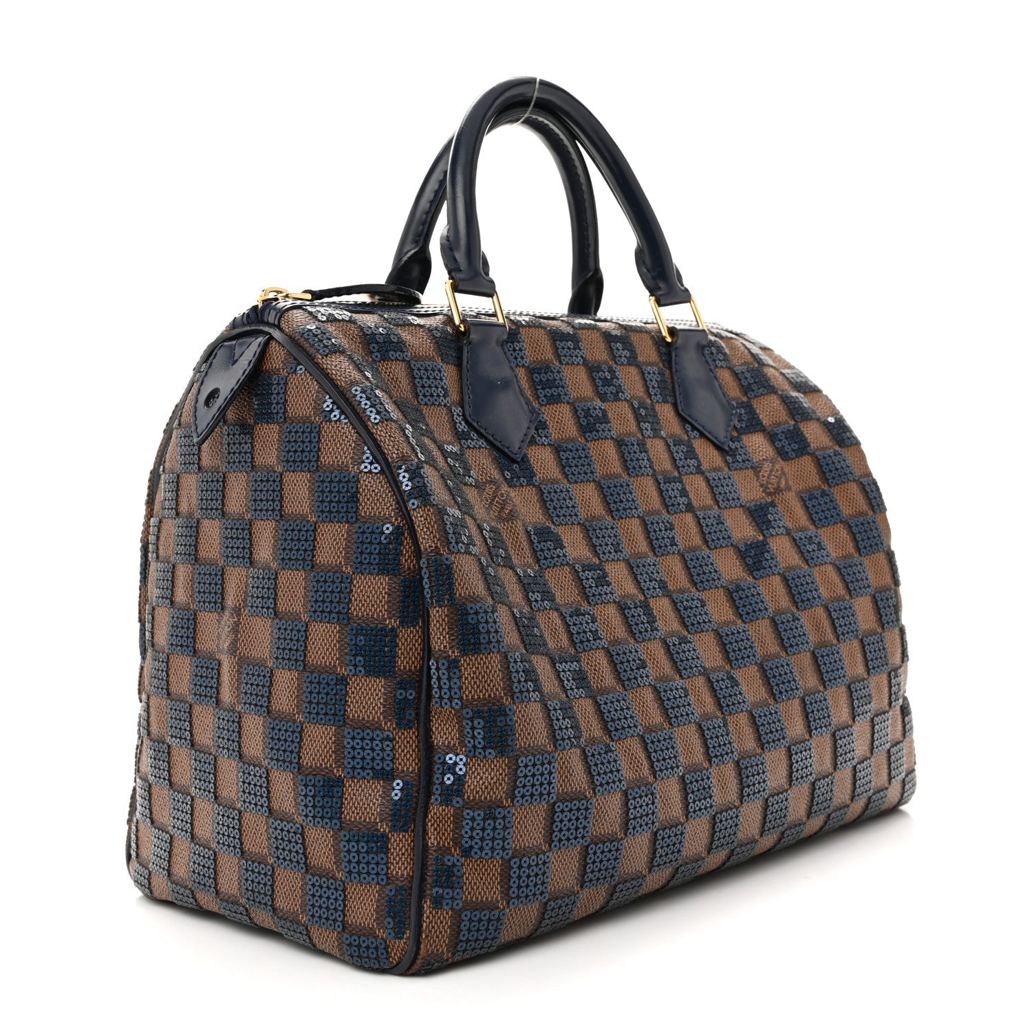 Damier Paillettes Speedy 30 Blue