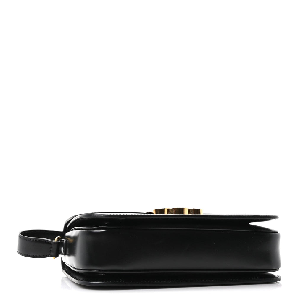 Shiny Calfskin Medium Triomphe Black