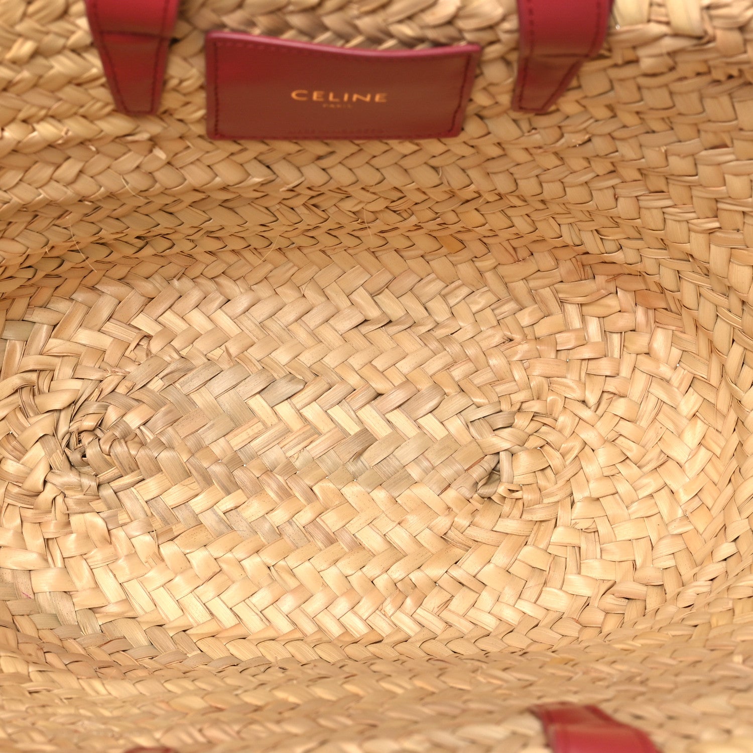 Raffia Calfskin Triomphe Teen Panier Lipstick