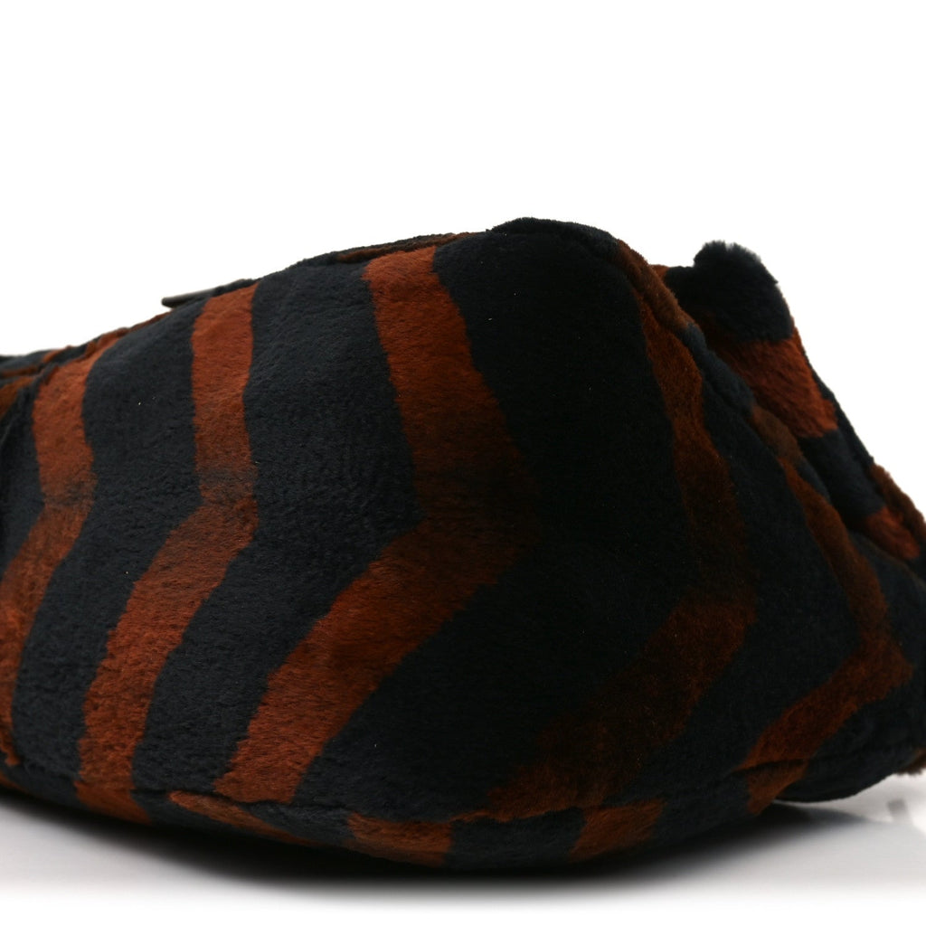Mink Snakeskin Chevron Mama Baguette