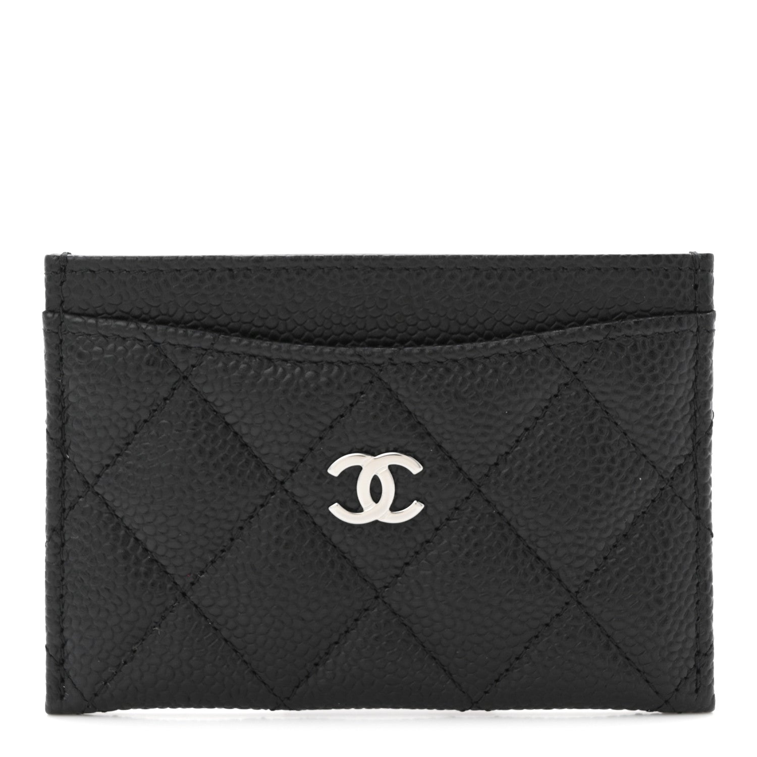 Caviar Quilted  Holder Black