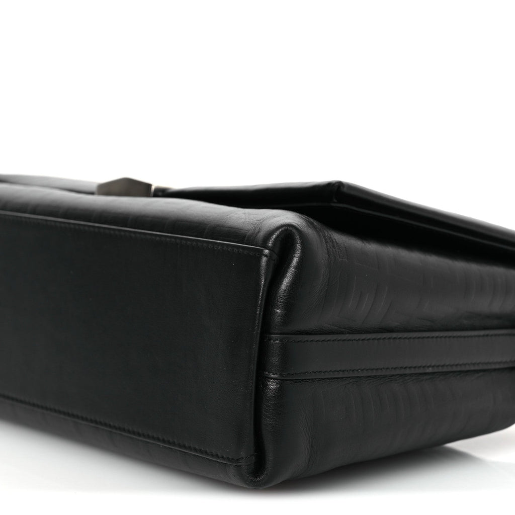 Soft Calfskin 4G Embossed Medium Shoulder Bag Black