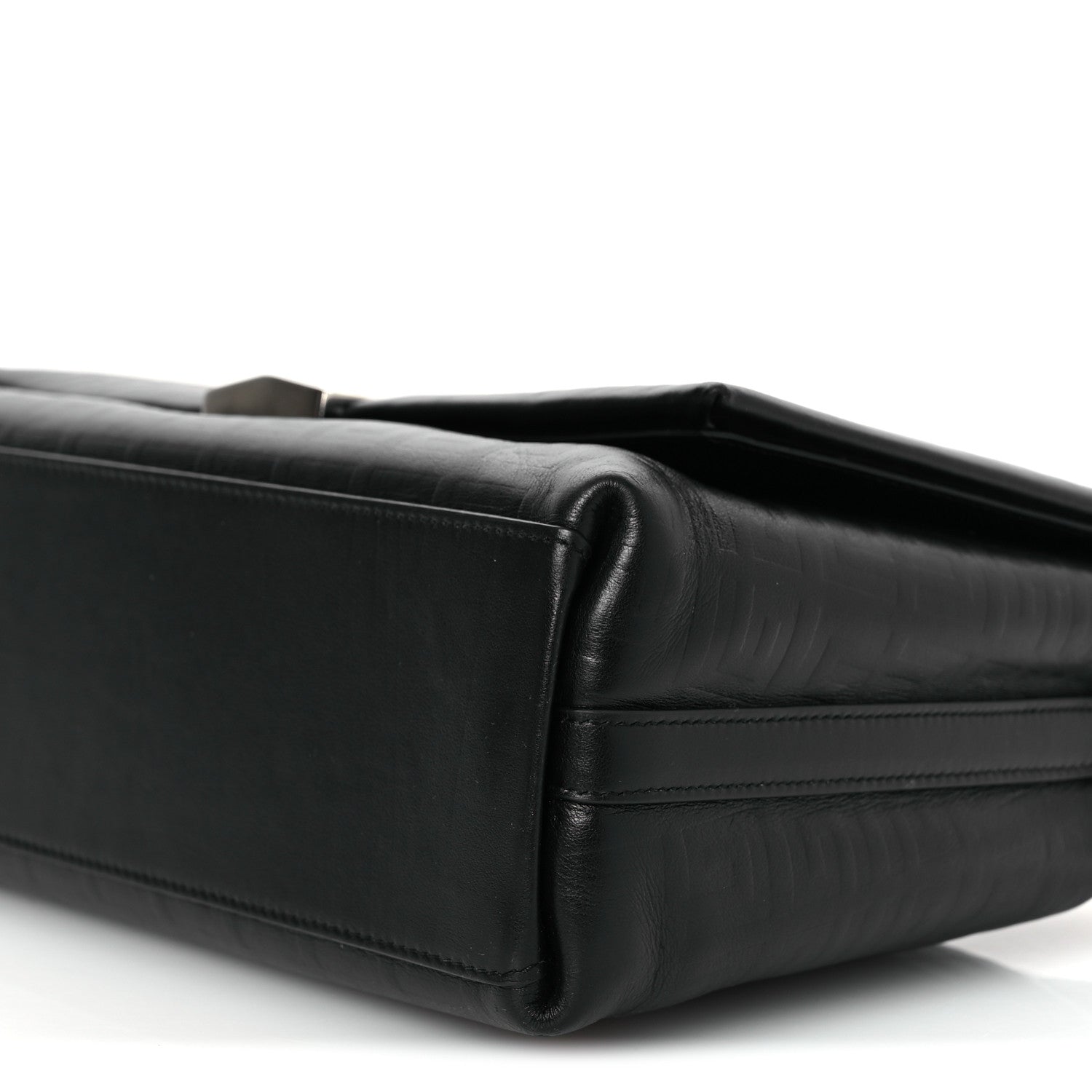 Soft Calfskin 4G Embossed Medium Shoulder Bag Black