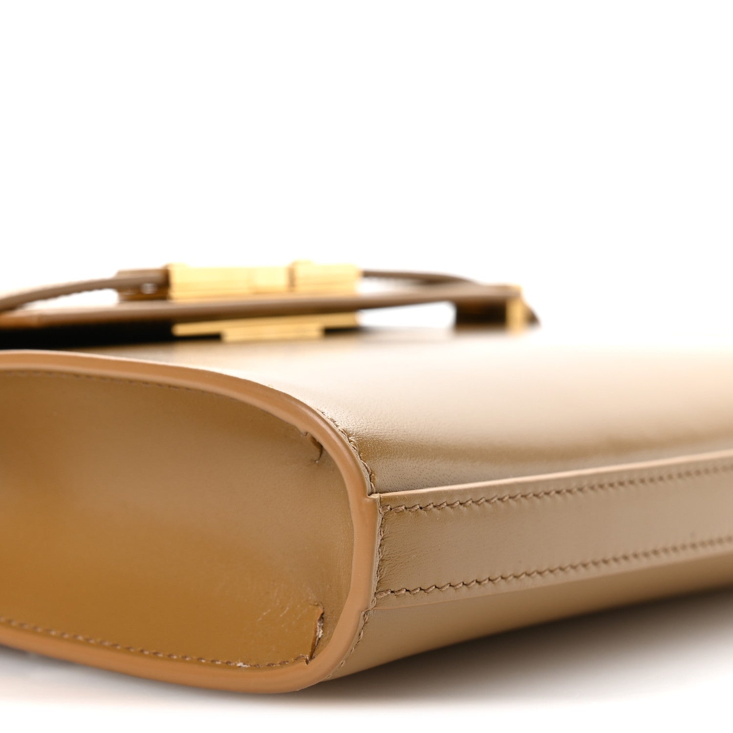 Smooth Calfskin Mini Manhattan Shoulder Bag Tabac Brown