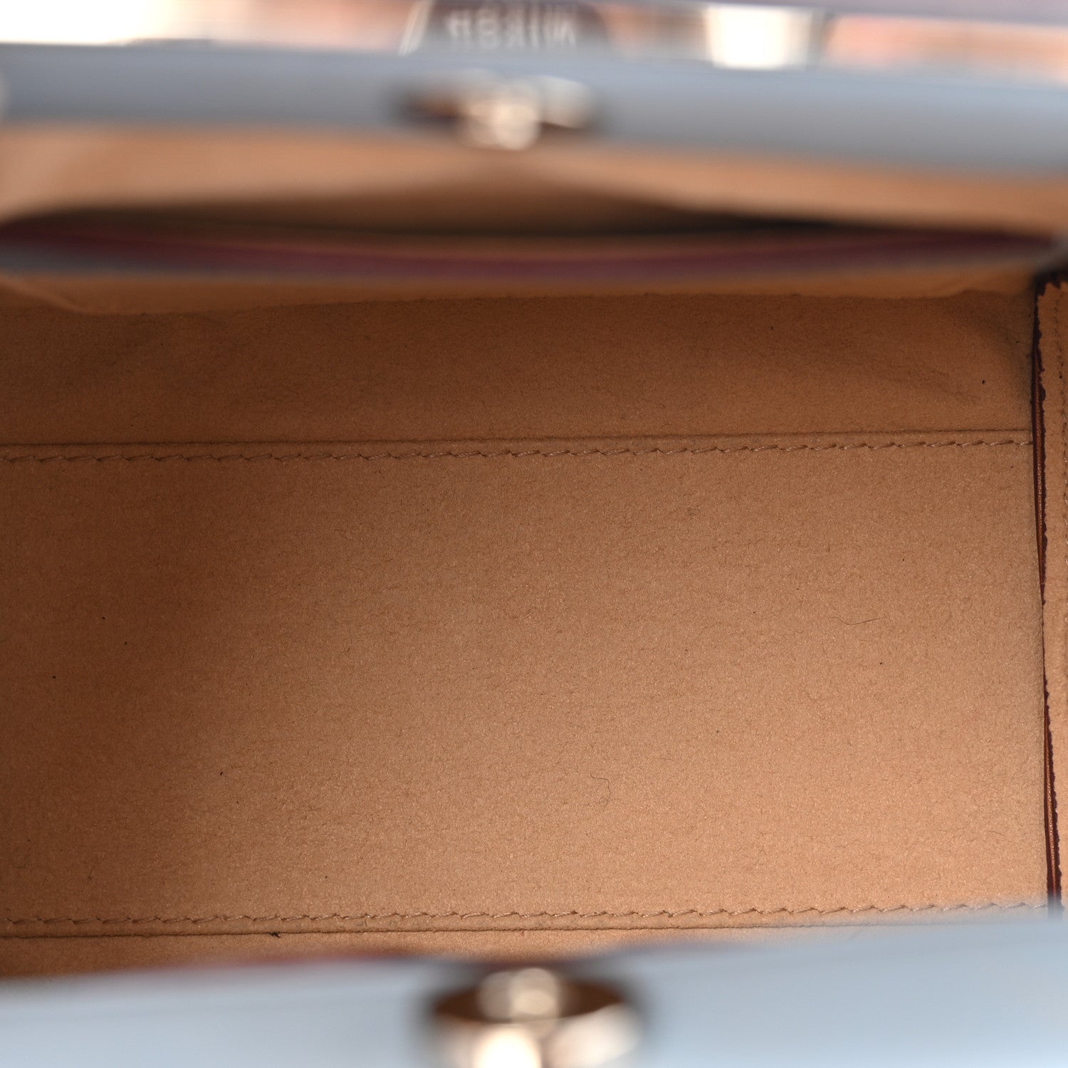 Calfskin The Short Story Shoulder Bag Blue Brown