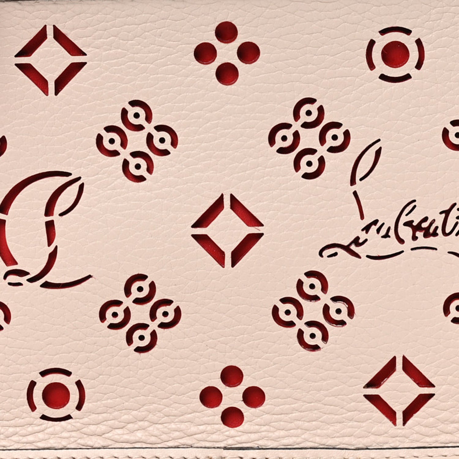 Calfskin Mini Radioloubi Pink