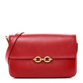 Smooth Calfskin Le Maillon Satchel Rouge Eros