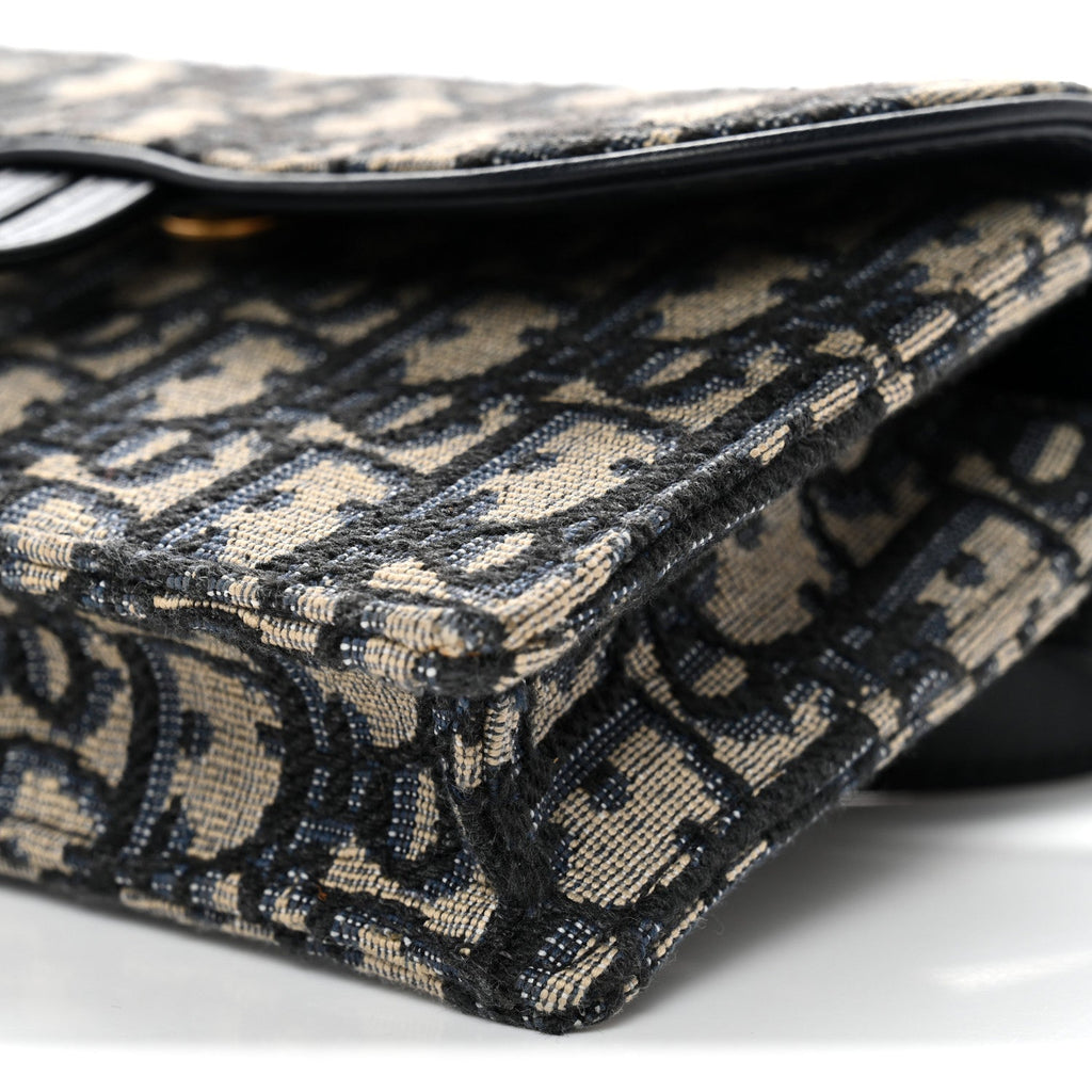 Oblique Saddle Belt Bag Blue