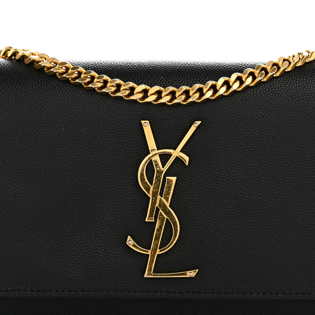 Grain De Poudre Small Monogram Kate Satchel Black