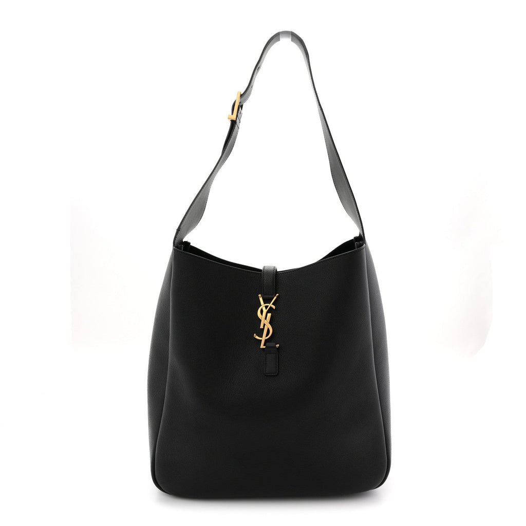 Smooth Calfskin Large Le 5 A 7 Soft Hobo Black