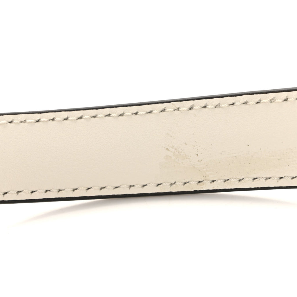 Soft Calfskin Arque Shoulder Bag White