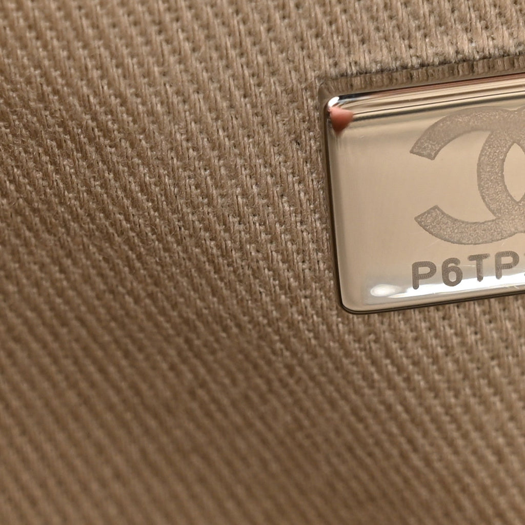 Canvas Deauville Small Bowling Bag Grey