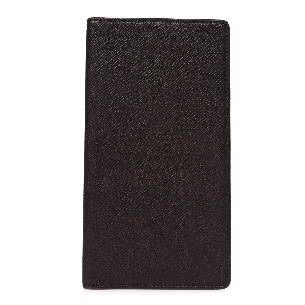 Taiga Porte Valeurs Organizer Wallet Acajou