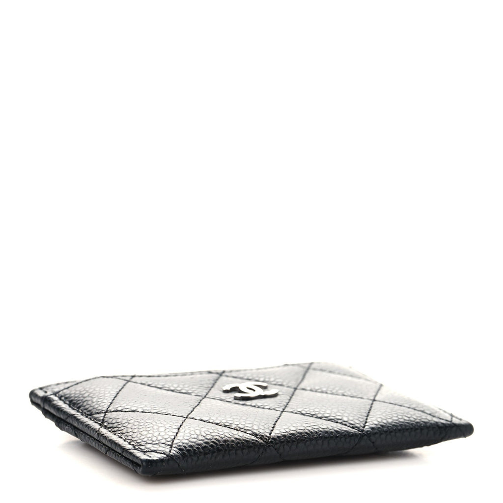 Caviar Quilted  Holder Black
