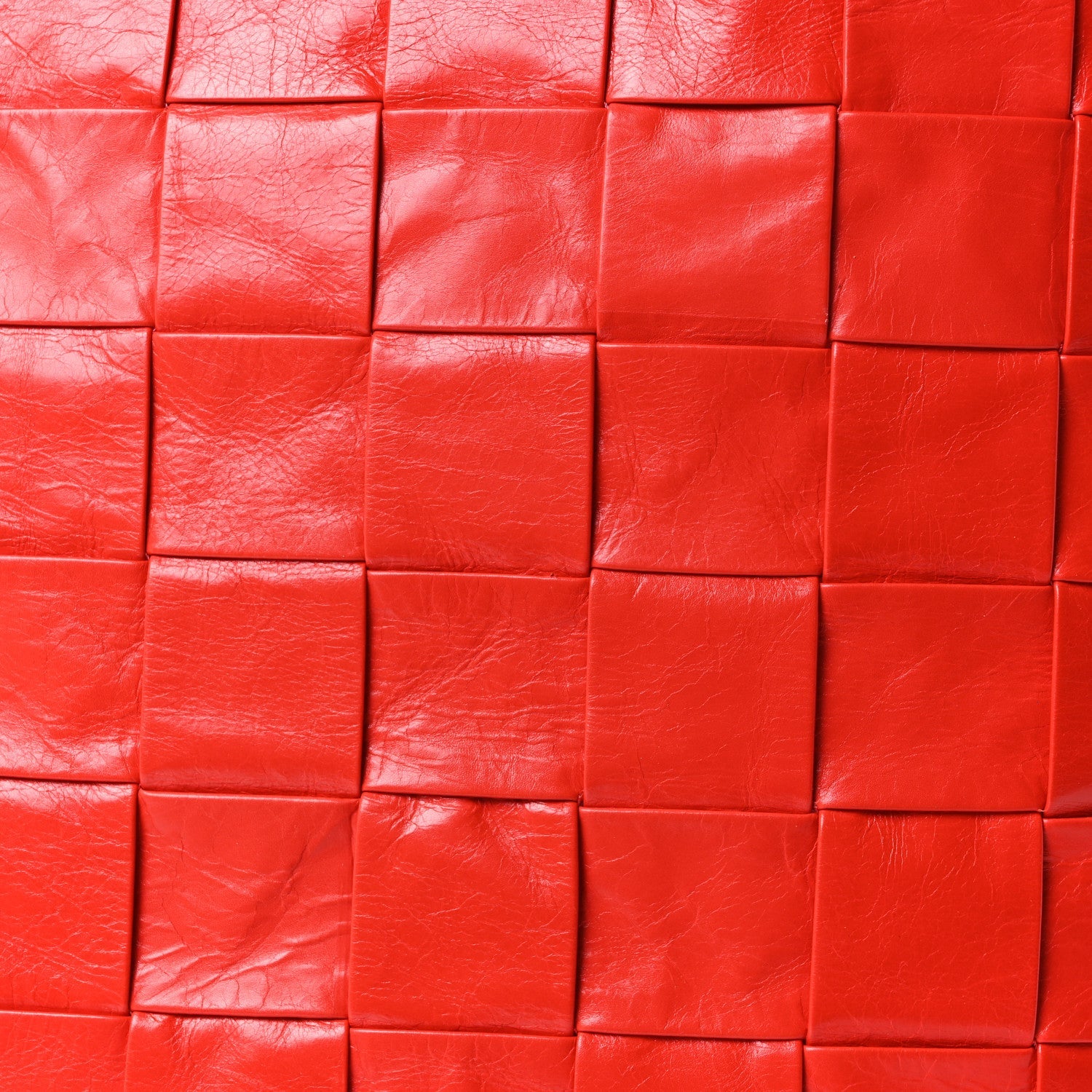 Calfskin Maxi Intrecciato Cassette Tote Tomato
