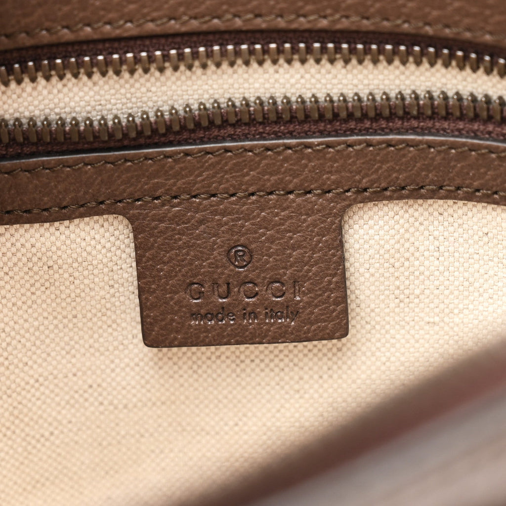 GG Supreme Monogram Web Small Ophidia Messenger Bag Brown