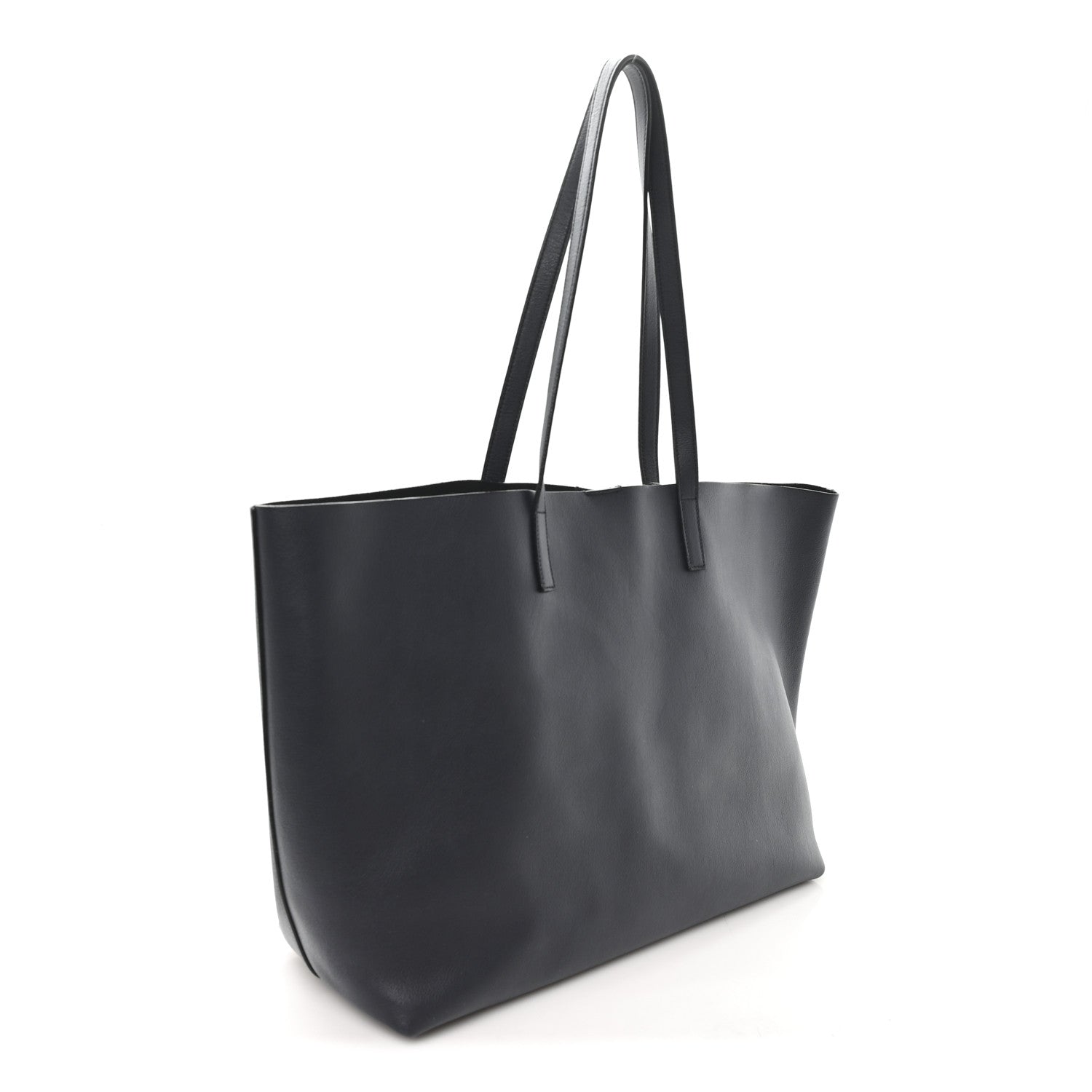 Calfskin Large Shopping Tote Deep Marine