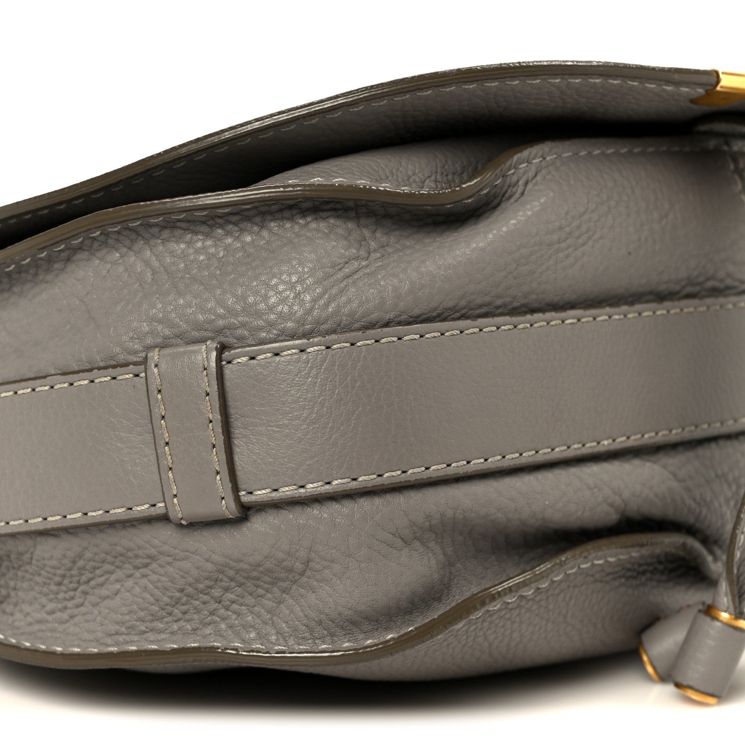 Calfskin Medium Marcie Round Crossbody Bag Cashmere Grey