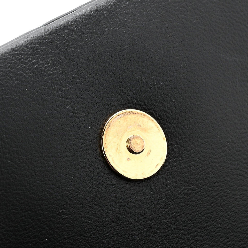 Suede Monogram Tassel Kate 99 Baguette Bag Black