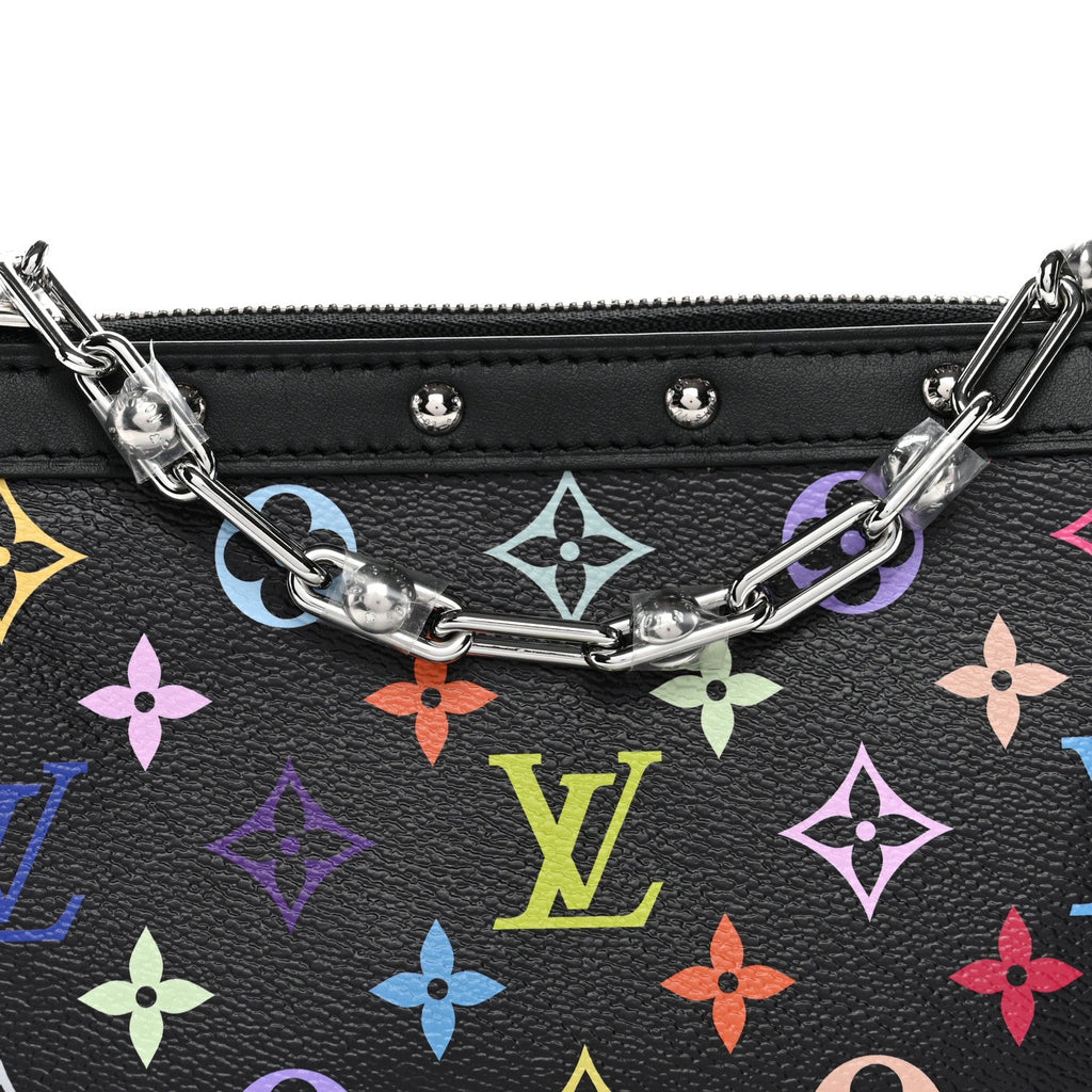LV X TM Monogram Multicolor Pochette Accessories Black