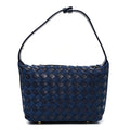 Nappa Denim Intrecciato Mini Wallace Abyss Indigo