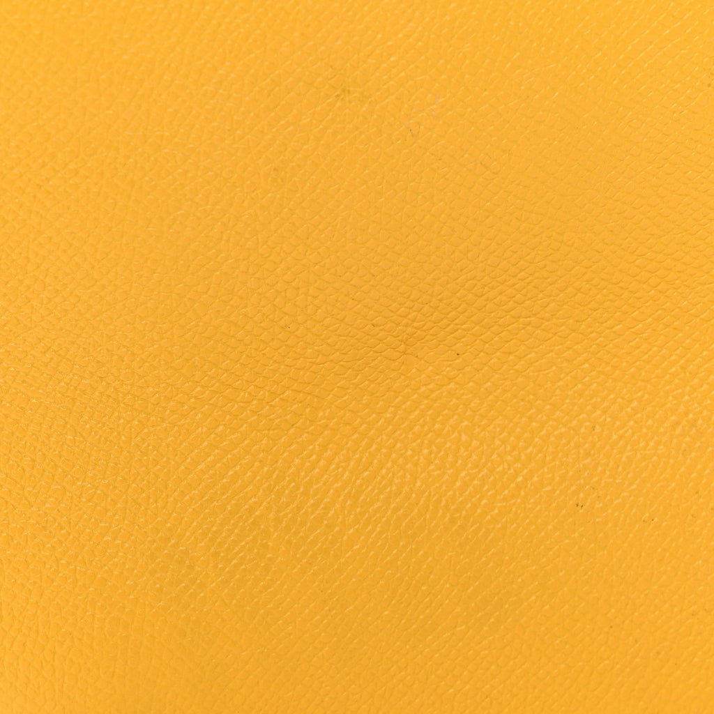 Grained Calfskin Mini T Clasp Tara Crossbody Bag Yellow