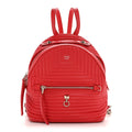 Shiny Nappa Trapuntata Mini Backpack Papavero