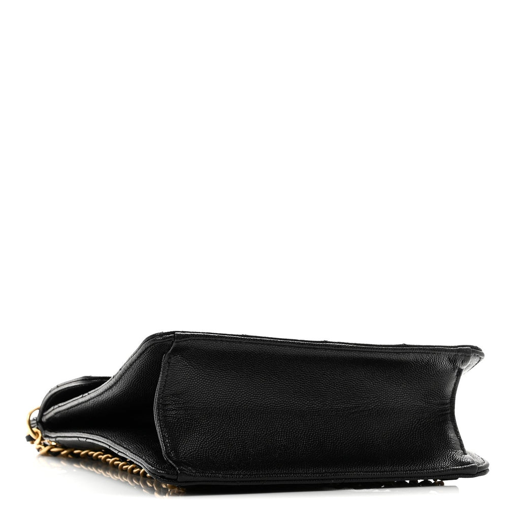 Caviar Quilted Multi Chain Backpack Black