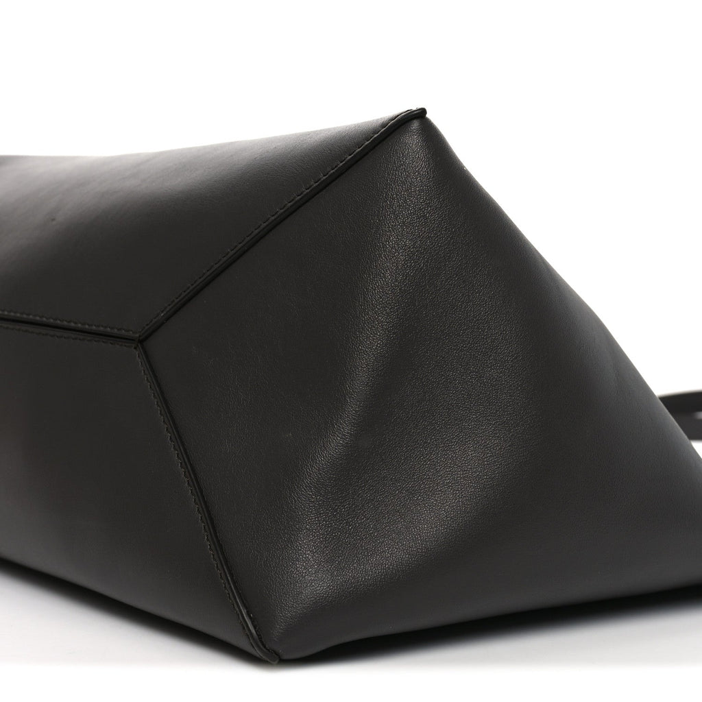 Shiny Calfskin Large Puzzle Fold Tote Dark Grey