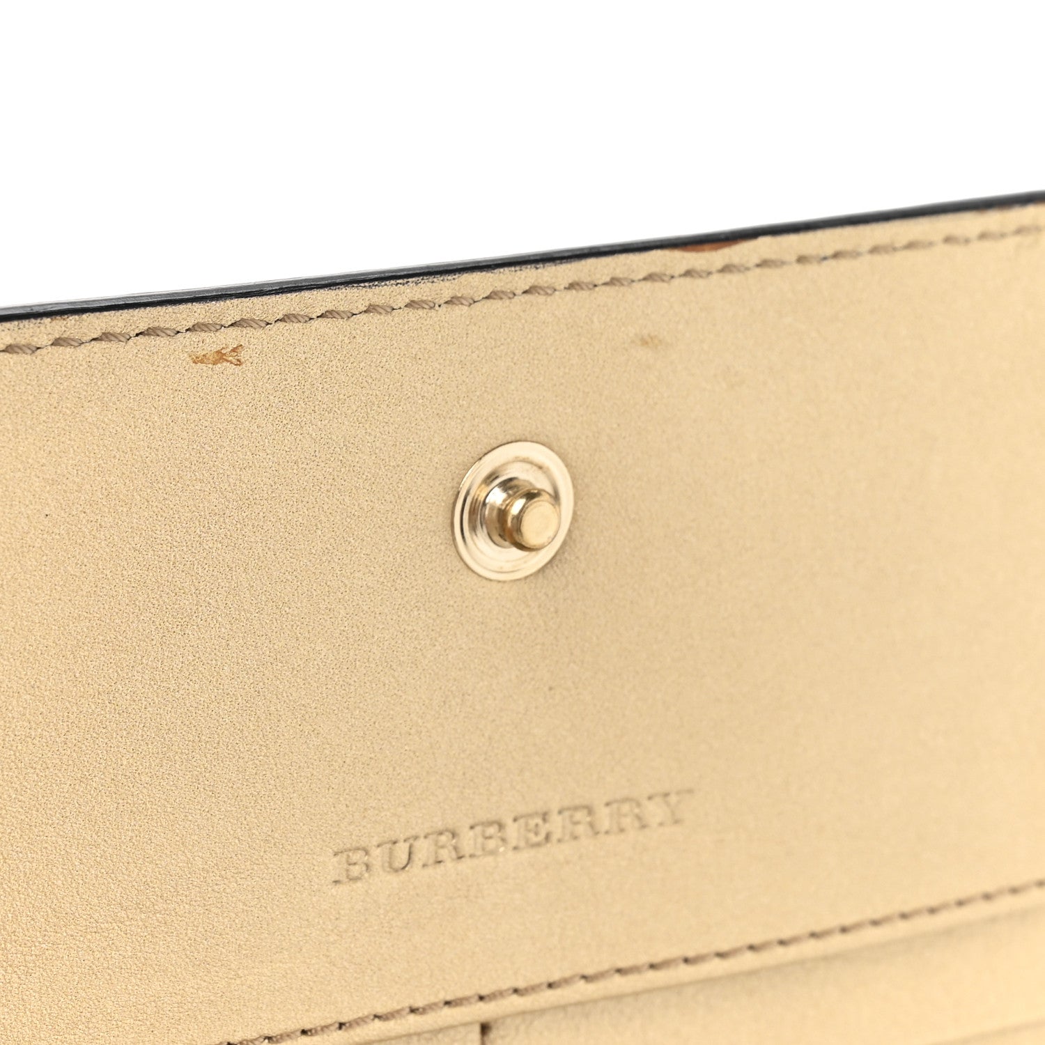 Metallic Heritage Grain Penrose Bow Continental Wallet Gold