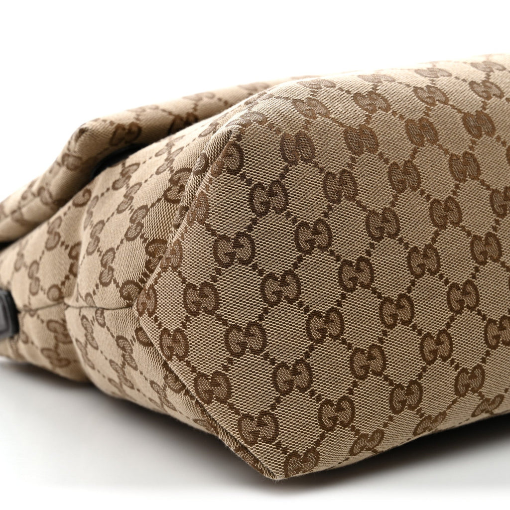GG Monogram Large Crossbody Bag Dark Brown