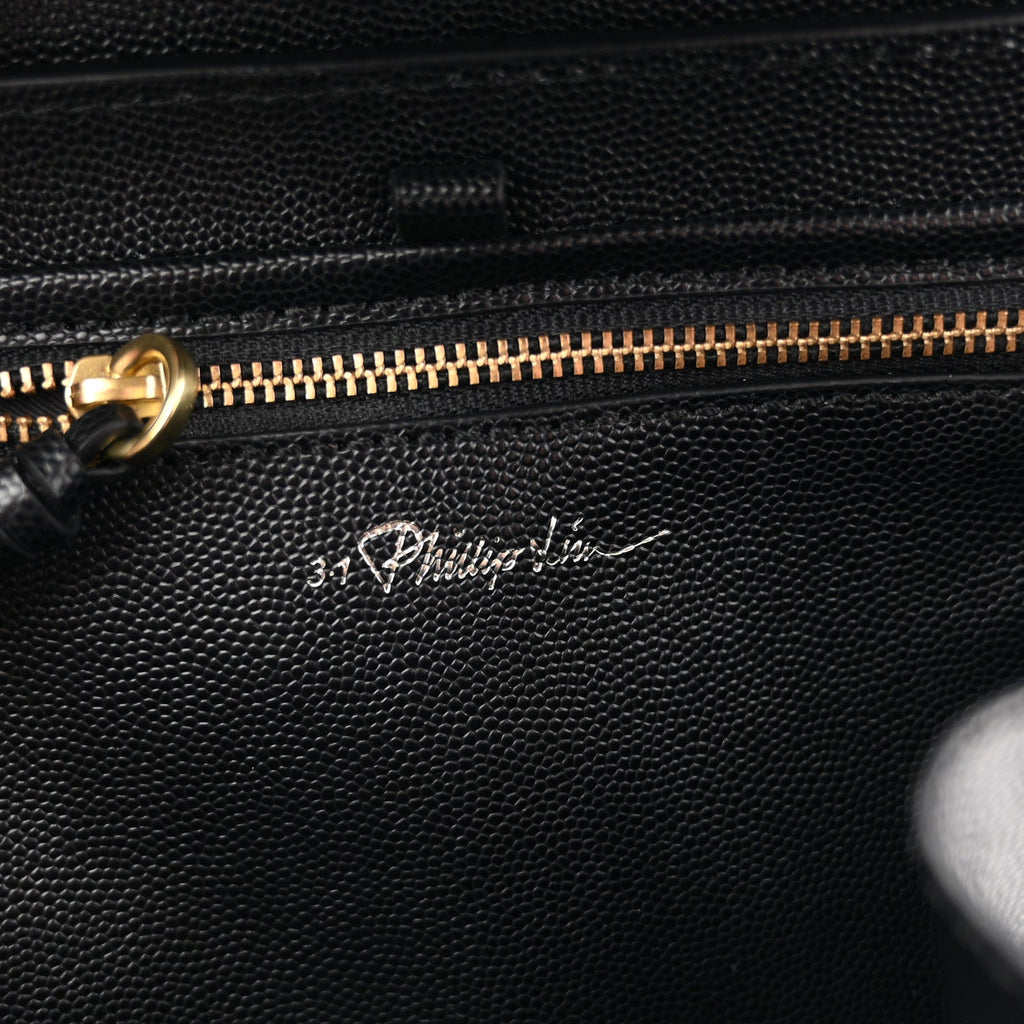 Calf Hair Polka Dot Mini Pashli Satchel Black