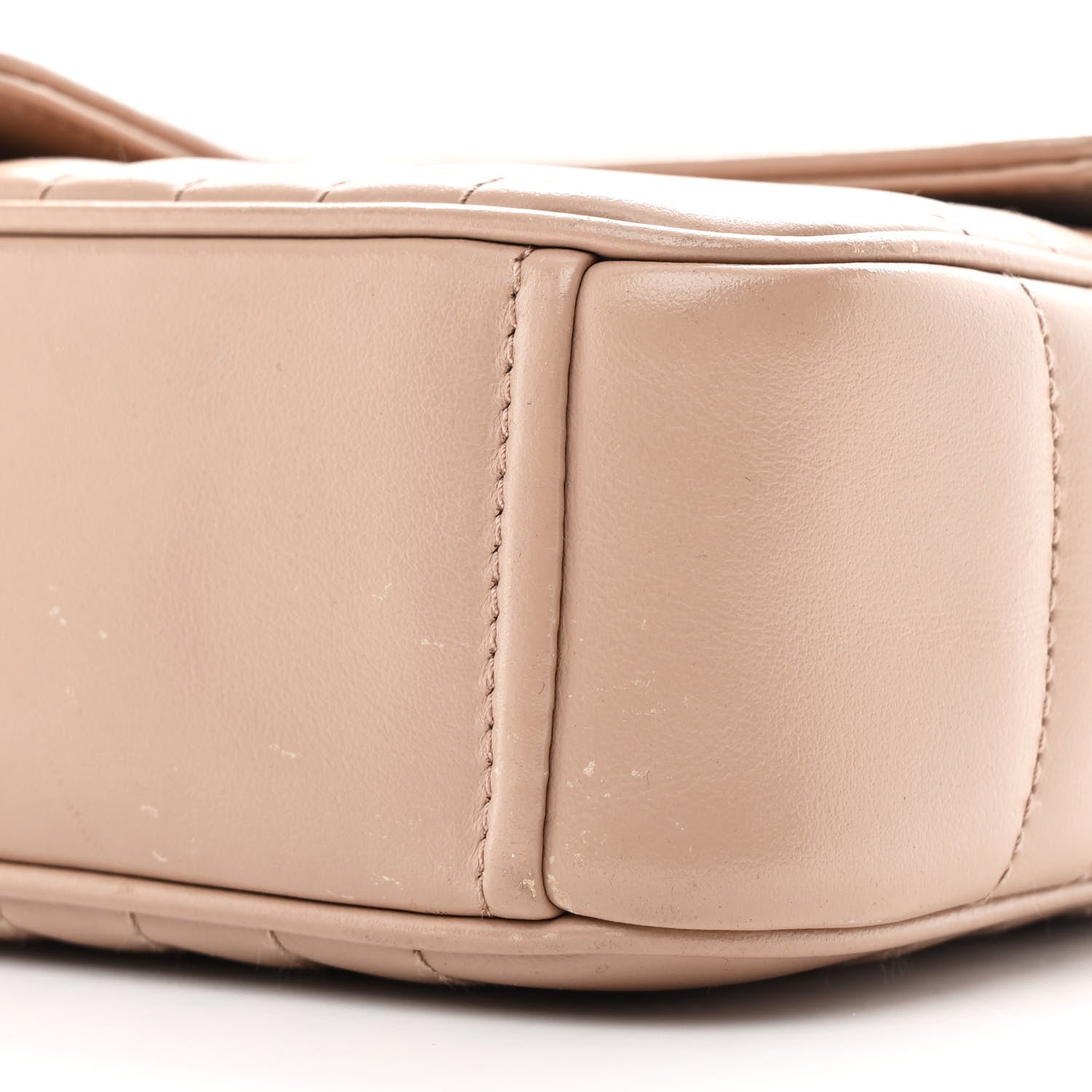 Soft Calfskin Impunture Diagramme Medium Chain Flap Shoulder Bag Cipria