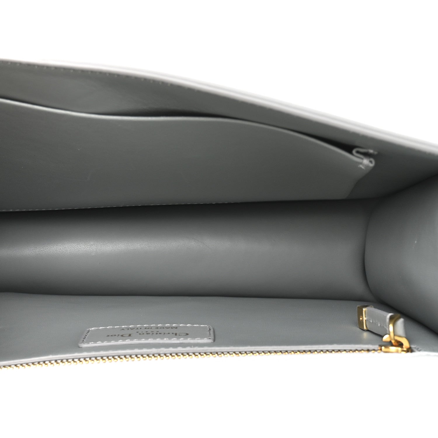 Box Calfskin 30 Montaigne Flap Bag Gray