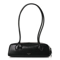 Shiny Goatskin Small Le Teckel Bag Black